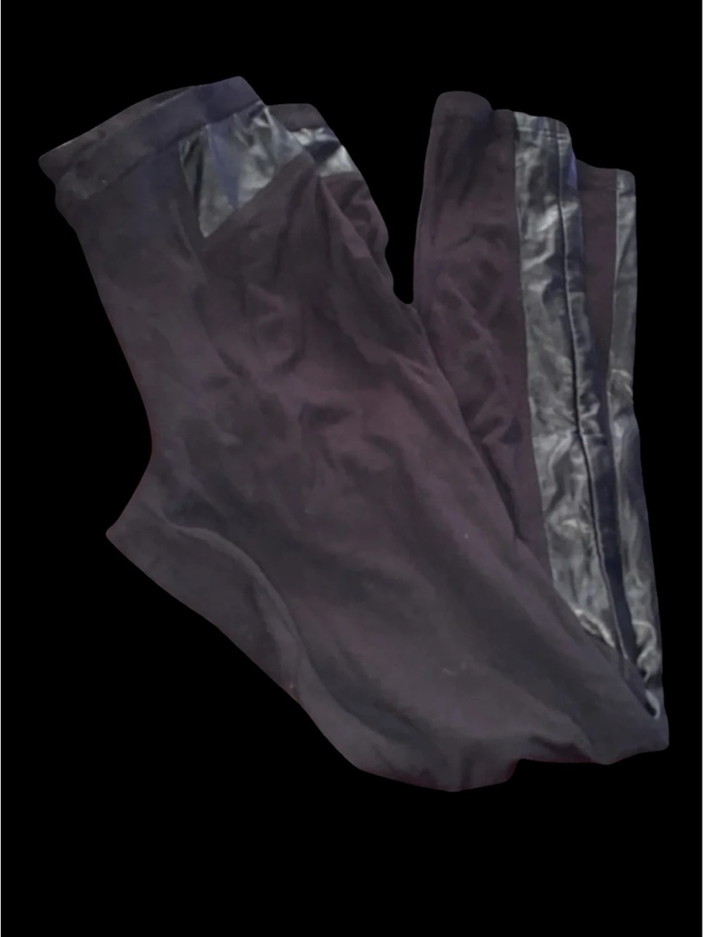 Danier Leather  black moto Pants Sz 10